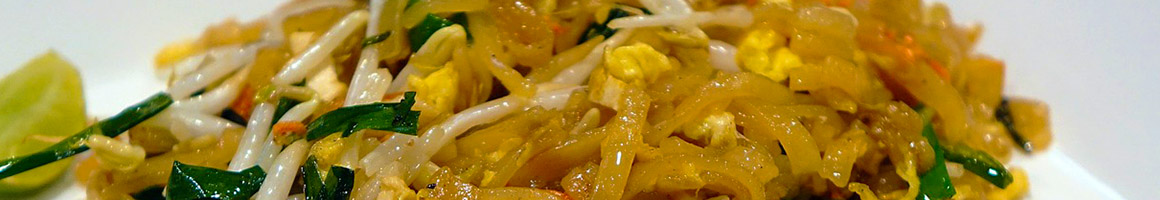 Eating Thai at Tuk Tuk Thai Grill DTC restaurant in Denver, CO.